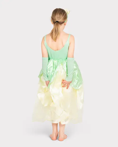 DRESS PRINCESS LIGHT GREEN w ACC
