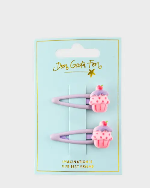 HAIR CLIPS WITH ICE-CREAM 2pcs SET