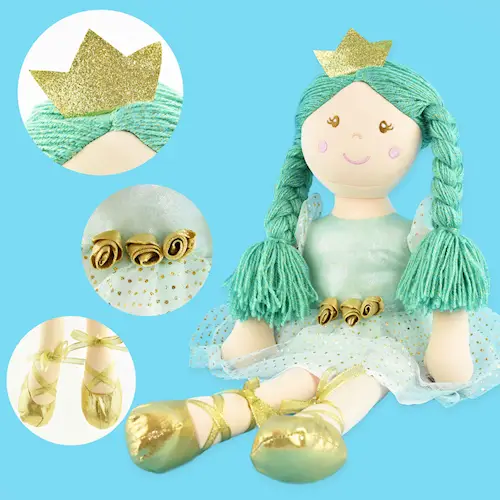 RAG DOLL PRINCESS TURQUOISE