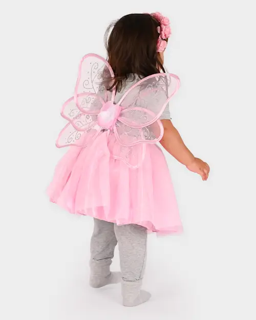 TUTU PINK FLOWER FAIRY SET