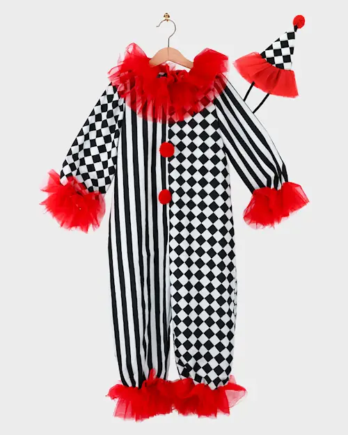CLOWN COSTUME  w HAT