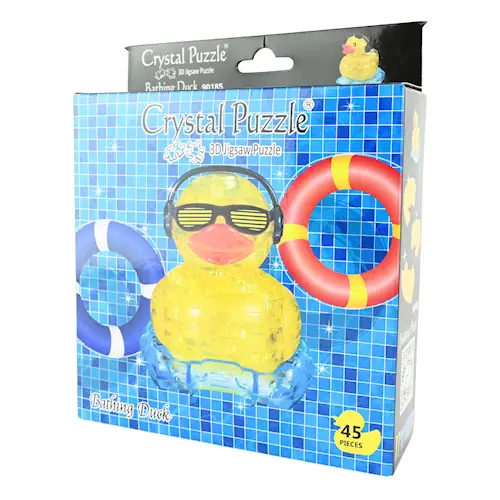 CRYSTAL PUZZLE BATHING DUCK 45pcs