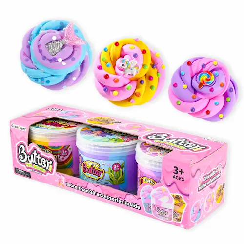 SLIME FLUFFY BUTTER SET 3-PACK