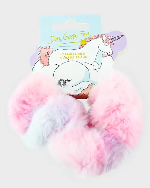 HAIR TIES PLUSH 2PCS SET