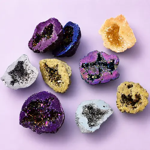 QUARTZ AURA GEODE 9pcs