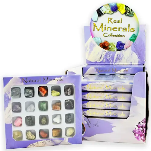 COLLECTION BOX 20 MINERALS