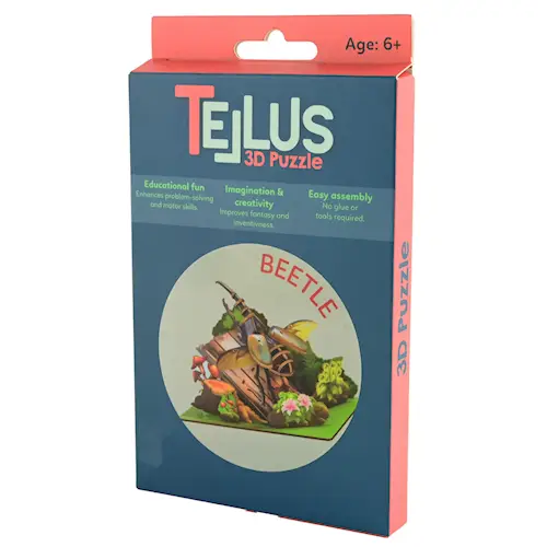 3D POSTCARD PUZZLE DYNASTES HERCULES