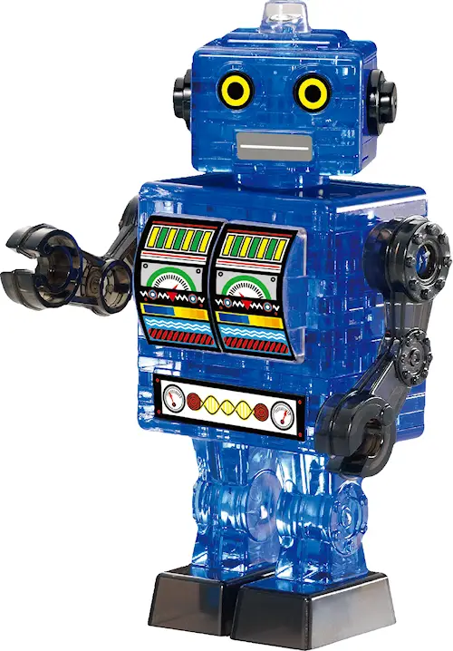 CRYSTAL PUZZLE ROBOT BLUE 39pcs
