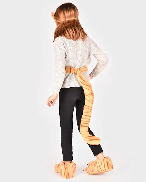 SLIPPERS MASK and TAIL TIGER SET