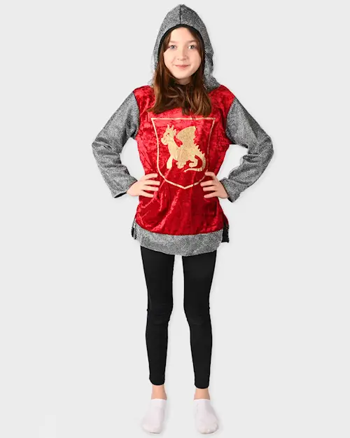 KNIGHT SHIRT W HOOD RED