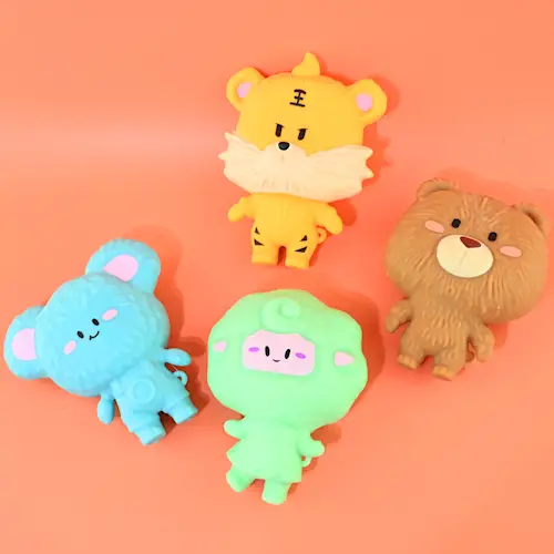 SQUEEZE SAND ANIMAL BIG HEAD