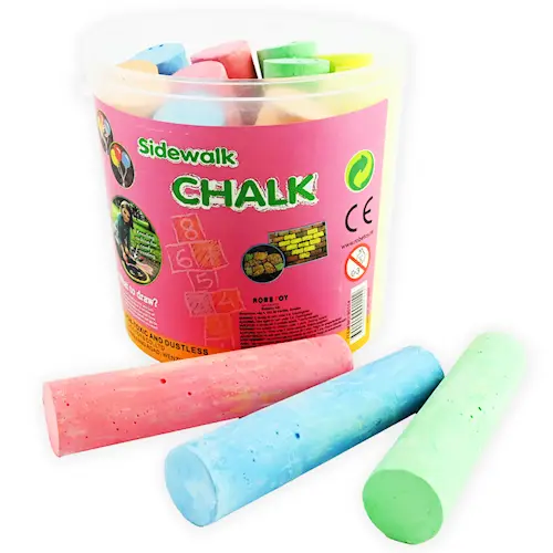 STREET CHALK IN BUCKET 15pcs