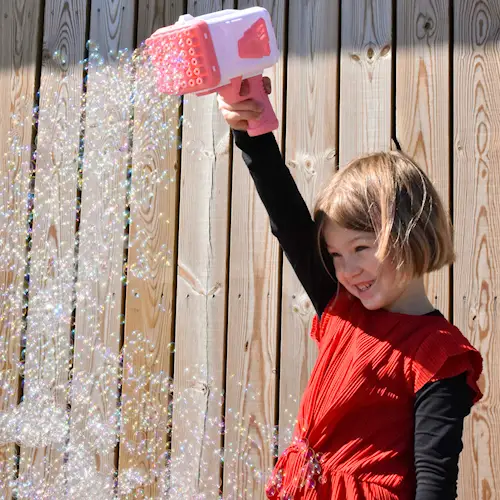 BUBBLES GUN w LIGHT B/O