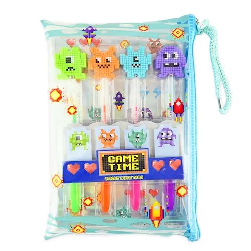 PEN GEL GAME TIME w NOTEPADS 10pcs