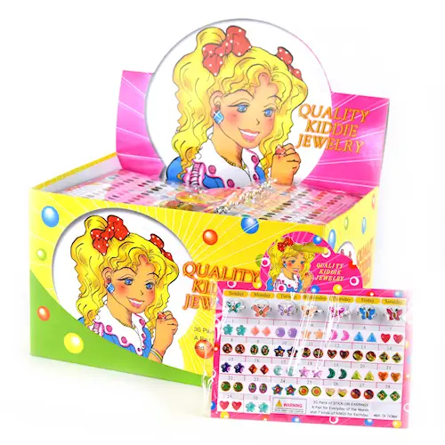 RING SET BUTTERFLY 7 DAYS + EAR STICKERS adj