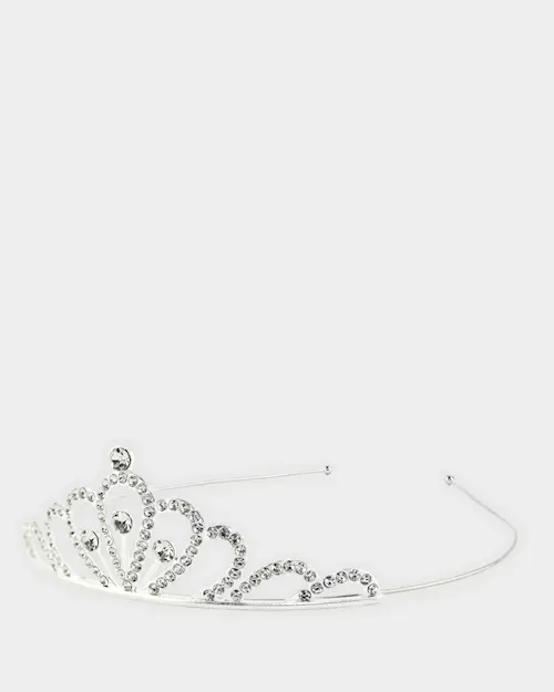 TIARA SILVER RHINESTONES