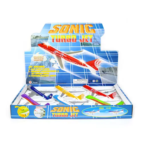 AIRPLANE TURBO JET w LIGHT AND SOUND B/O pb
