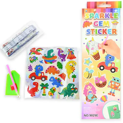 STICKERS GEM DINOSAUR DIY