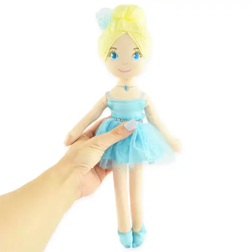 RAG DOLL BALLERINA BLUE