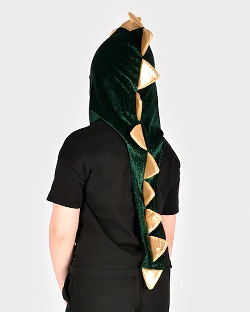 HOOD DRAGON w GOLD SPIKES