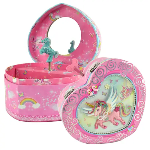 HEART SHAPE UNICORN MUSIC BOX