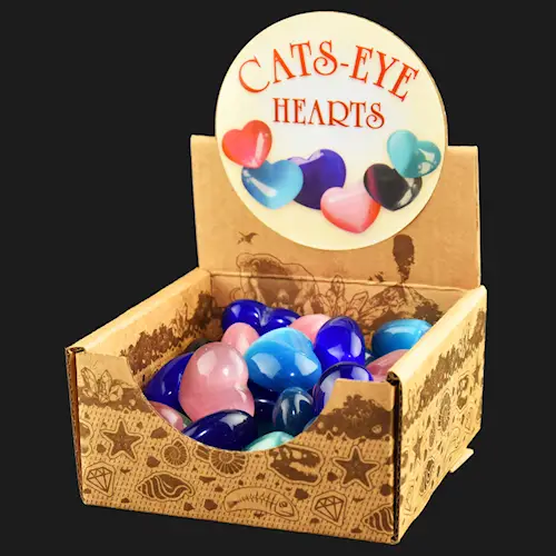 CATS-EYE HEARTS 30pcs