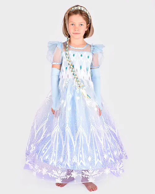 DRESS ICE PRINCESS w BRAID