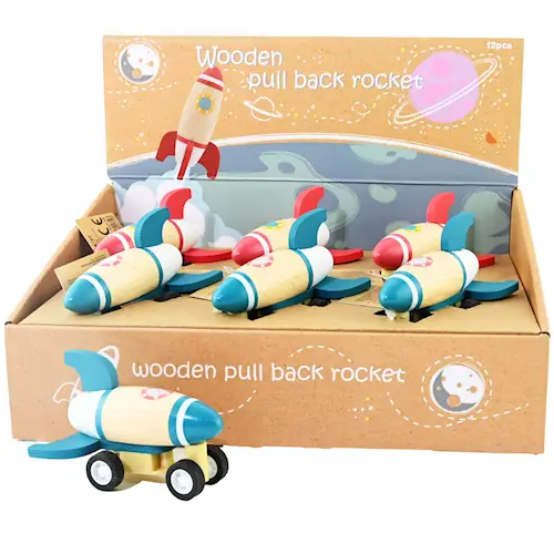 ROCKET WOODEN PULL BACK