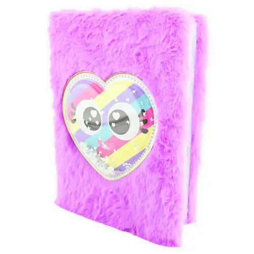 NOTEBOOK FLUFFY HEART A5