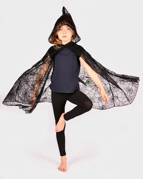 CAPE SPIDERWEB BLACK