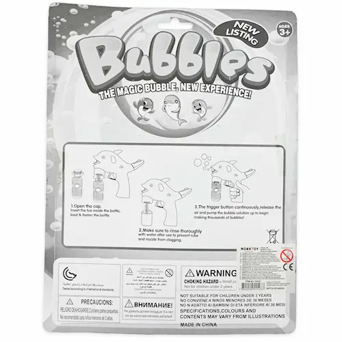 BUBBLE GUN DOLPHIN 3pcs