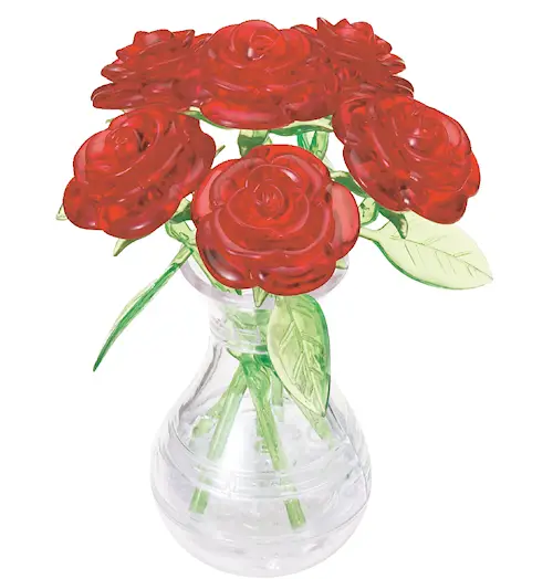 CRYSTAL PUZZLE RED ROSES 47pcs