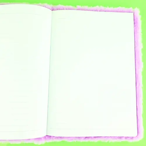 NOTEBOOK FLUFFY HEART A5