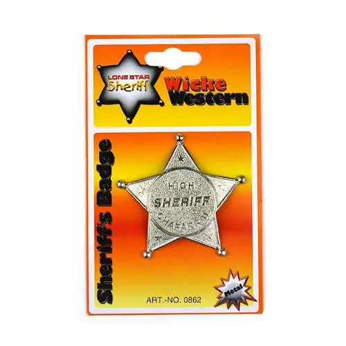 BADGE SHERIFF METAL