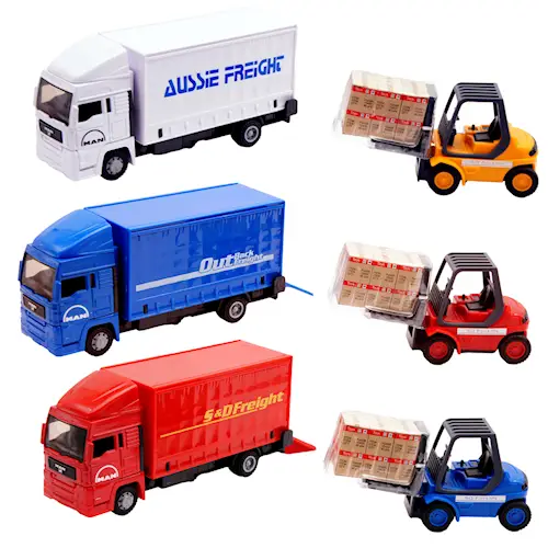 TRUCK w FORKLIFT 1:48