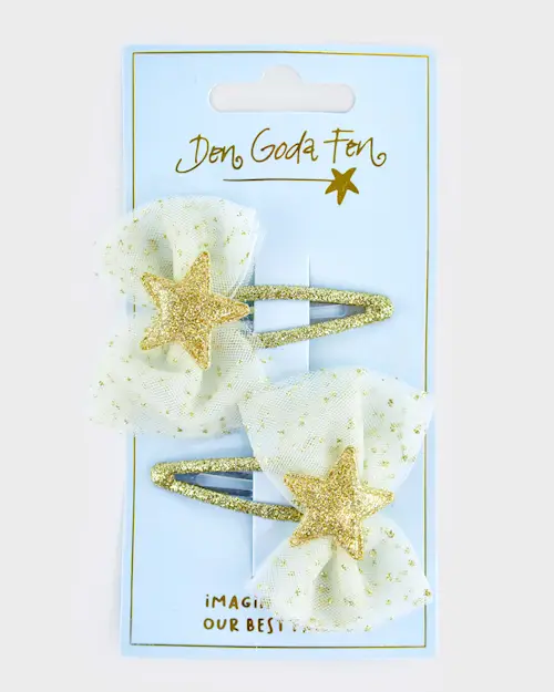 HAIR CLIP GOLDEN STARS 2pcs