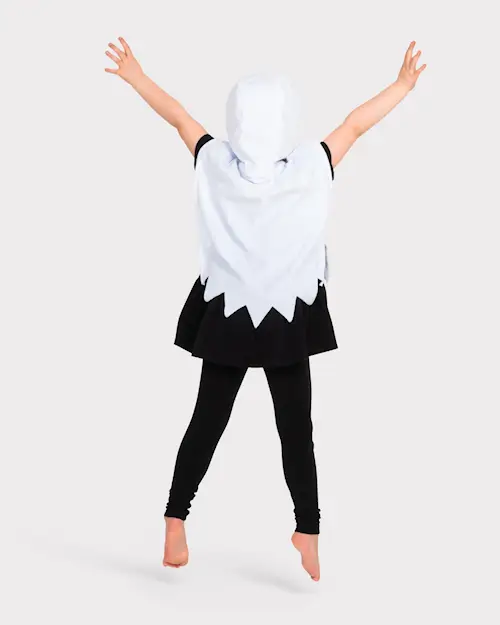 MINI CAPE WHITE GHOST