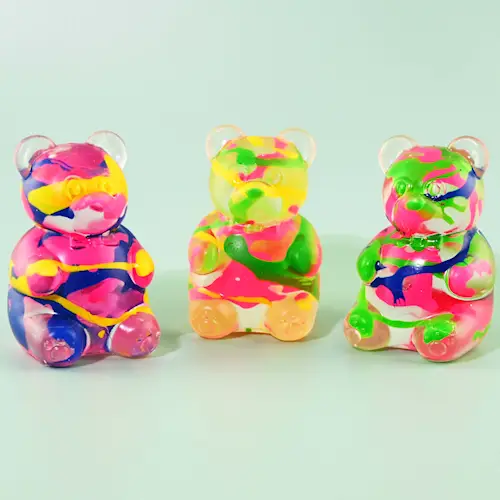 SQUEEZE SUGAR MARBLED BEAR