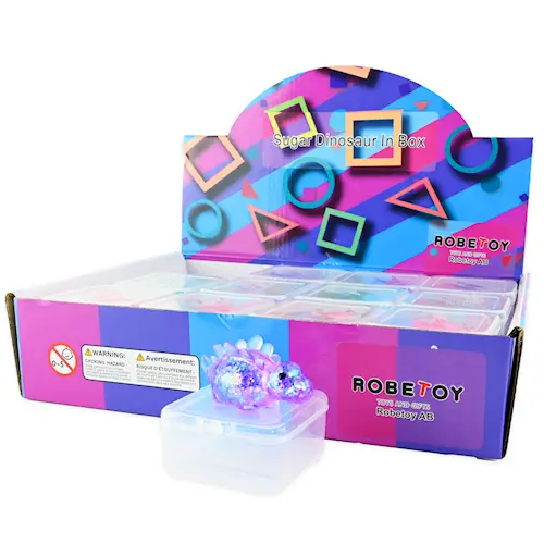 SQUEEZE SUGAR DINOSAUR IN BOX