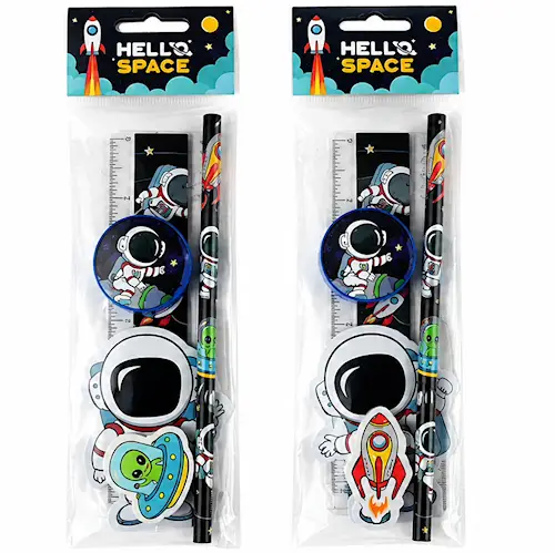 STATIONARY SET SPACE 5pcs