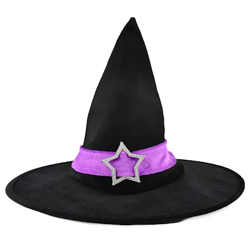 WITCH HAT BLACK/PURPLE