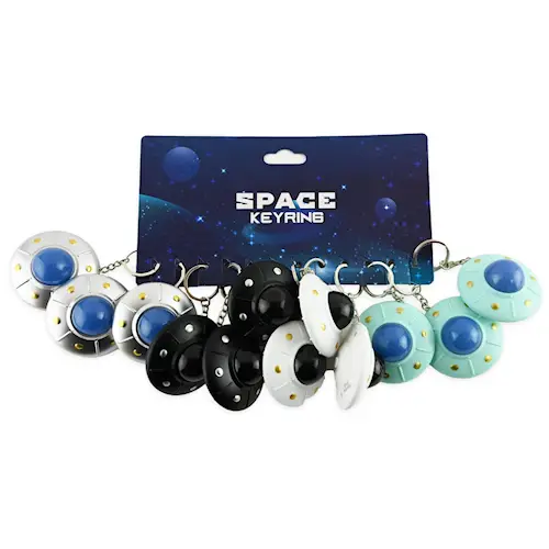 KEYRING UFO FLASH B/O