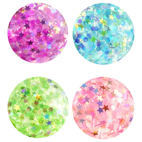 STAR GLITTER SQUEEZE BALL