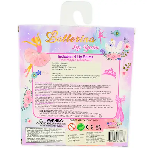 LIP BALM BALLERINA 4pcs