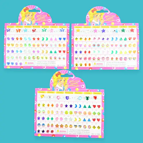 RING SET 7 DAYS HEART+ 30 EAR STICKERS