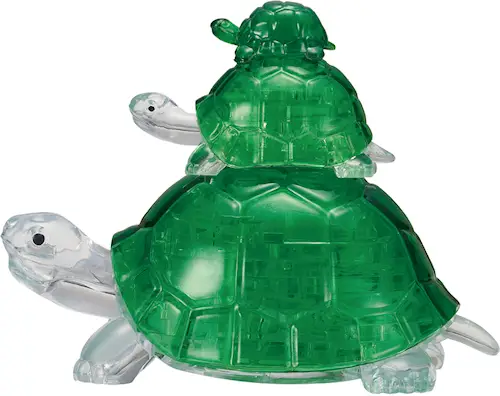 CRYSTAL PUZZLE TURTLES 37pcs