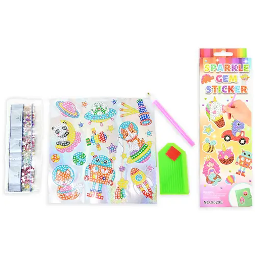 STICKERS GEM SPACE DIY