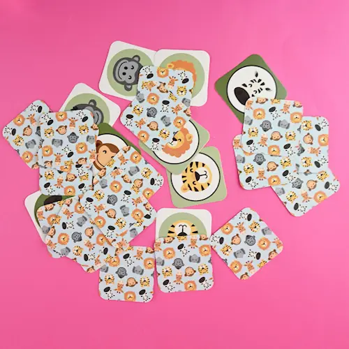 CARDS MINI JUNGLE SNAP GAME 28PCS