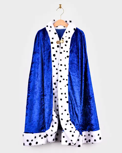 THE KING CAPE BLUE VELVET