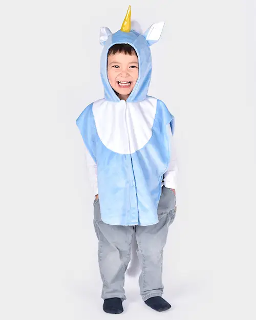 MINI CAPE UNICORN BLUE